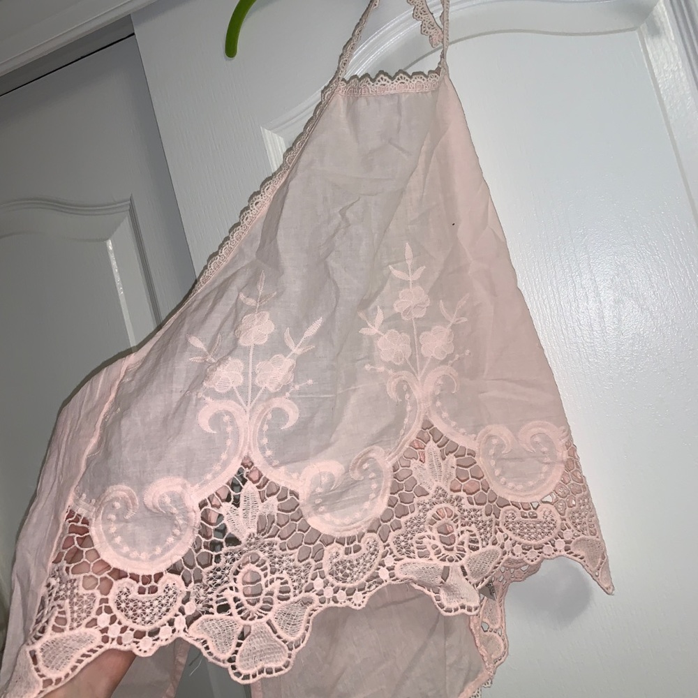 Lacy halter top